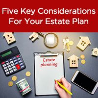 Writing on a clipboard estate plan